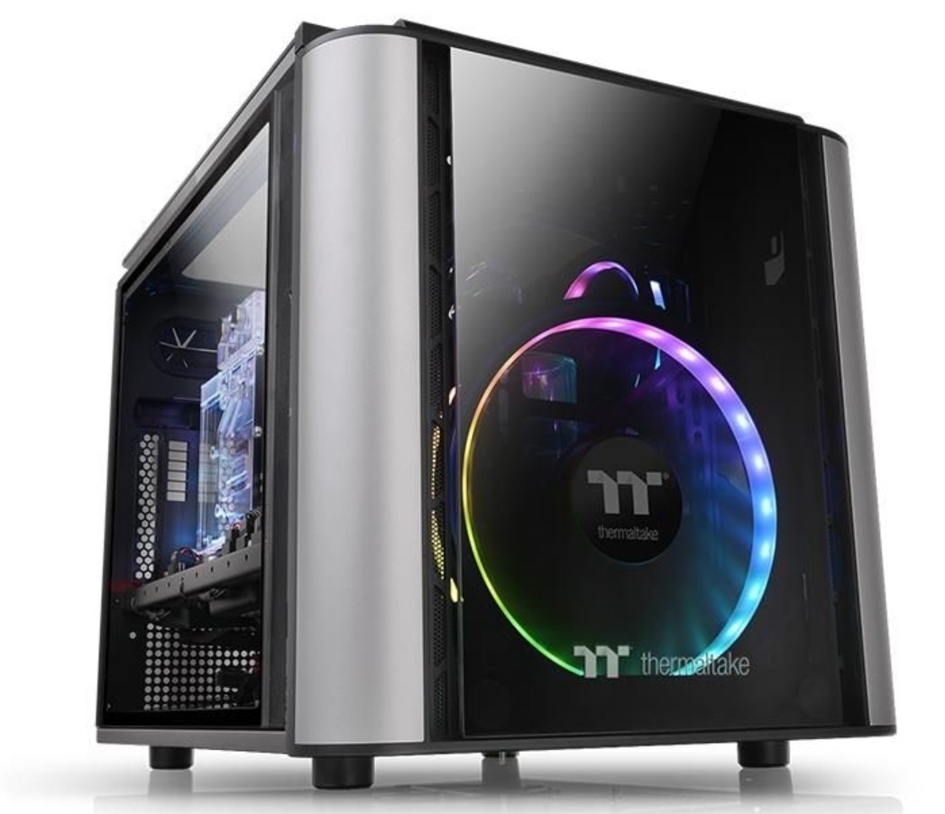 Wholesale Thermaltake Level 20 VT M-ATX micro chassis with four 4mm thickness tempered glass panels