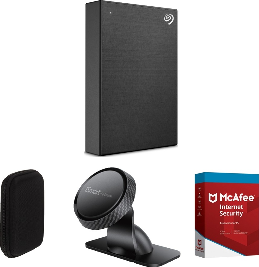 Wholesale Seagate One Touch Portable 2TB Black (McAfee Internet Security 1user 1 Year Subscription + iSmart iHold -i50 Car Phone Magnetic Holder+ HDD Pouch Offe