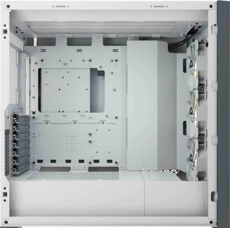 Wholesale Corsair iCUE 5000X RGB Tempered Glass Mid-Tower ATX PC Smart Case 3x 120mm RGB Fans 2x USB 3.0 1x USB-C 3.1 - White | CC-9011213-WW_3