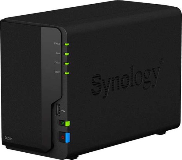 Wholesale Synology DS218 DiskStation SATA 6Gb/s Network Attached Server 2-Bay NAS Enclosure | DS218