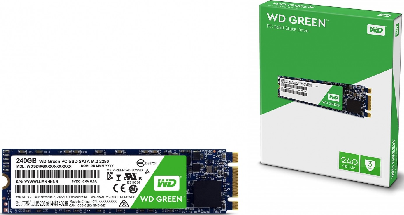 Wholesale Western Digital 240GB Green SATA III M.2 2280 Internal SSD | WDS240G1G0B / WDS240G2G0B