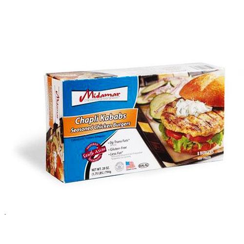 Wholesale Halal Chapli Seasoned Chicken Burger Supplier