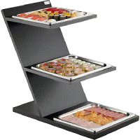 3 Levels Fixed Cold Stand With GN 2/3 Squared Tray 51131058