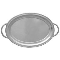 Oval TRay w /rim and handle PW01622H-S