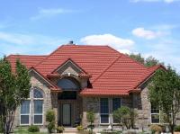 Colorful stone coated roofing example
