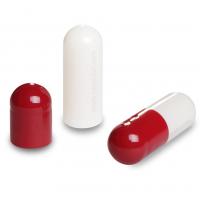 Empty Colored Gelatin Capsules 00# Red/White