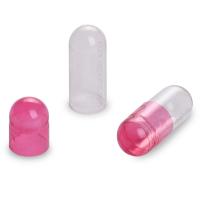 Empty Gelatin Capsules 4# Fuschia/Clear Pink/Clear