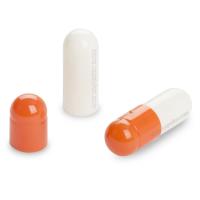 Gelatin Empty Capsules 4# Orange/White