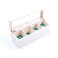 Wooden tea box with tea bags 	sc1003