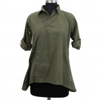 Khaki Ladies Shirts Tops Designer Formal Shirts