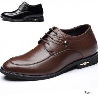 Skyeshopping Height Increasing Shoes Men Elevator Leather Shoes Formal Dress Shoes