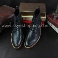 Bespoke handmade goodyear men boots genuine leather