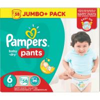 Pampers Pants Baby Dry 58pcs	Size 6 [NL/F/D/UK]