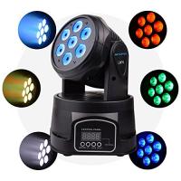 Lixada 4PCS LED Head Moving Light Rotating Moving Head DMX512 Sound Activated Master-slave Auto Running 11/13 Channels  RGBW Color Changing Beam Light for Disco KTV Club Party