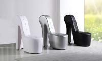 High Heel Leather Shoe Lounge Chair