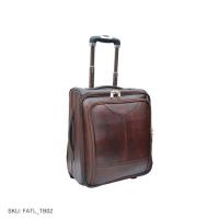 Cabin Trolley Brown Bag(4 Wheeler) || Genuine Leather