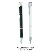 Aluminium pen for screen and laser printing