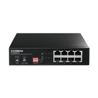 WHOLESALE EDIMAX SWITCH : 8- PORT FAST ETHERNET SWITCH WITH 4 4 POE PORTS (60W) 802.3AT & DIP SWITCH EXTEND POE TO 200MTRS,QOS,FANLESS,EXTERNAL PSU