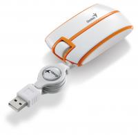 WHOLESALE MOUSE : TRAVELER P330 USB ORANGE - Slim optical mouse for notebook