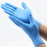 Nitrile and latex gloves