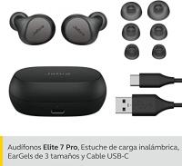 Jabra Elite 7 Pro In Ear Bluetooth Earbuds - Adjustable Active Noise Cancellation True Wireless Buds in a compact design with Jabra MultiSensor Voice Technology for Clear Calls
