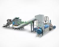 PE/PP films, shopping and woven bags, waste fibers granulation line