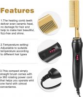 Hot Comb Hair Straightener Electric Straightening Comb