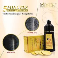 MOKERU Ginger Black Hair Shampoo Magic 5 minutes natural black hair dye Component Healthier Smell More Fragrant Longer-Lasting Color
