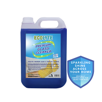 Ecolyte Premium Glass & Surface Cleaner with Streak Free Shine, Suitable for Windows, Bathroom Mirrors, Car Windshield, 24 Hrs Dust Repellency | UAE's #1| Home Appliances & Commercial Use - 5 Litres