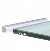 Led Kitchen Cabinet Glass Shelf Edge Clip Lighting Bar Set Illuminated Up Fits A 8mm Pane High Brightness Simple To Install