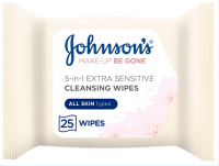 Wholesale Johnson's Makeup Be Gone Extra-Sensitive Wipes, Pack of 25
