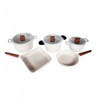 Cooking set marble coating