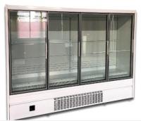 upright glass door freezer