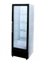 upright glass door freezer