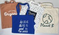 Wholesale Lot of 50pcs Of Splash Foldable Cotton Bags - Say No to Plastic