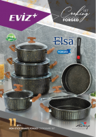 Non-stick granite cookware 11pcs - Elsa set