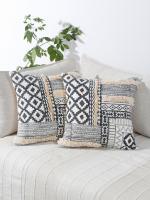 Hand block printed accent Pillow Cover|18 X 18 Pillow Cover