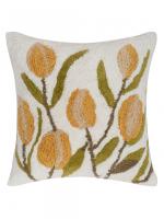 Hand-tufted decorative floral throw Pillow Cover