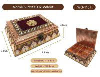 Copper Velvet Wooden Box WG-1167