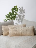 Hand woven lumbar pillowcases