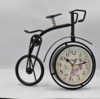 Vintage Style Bicycle Metal Clock