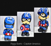 Captain America Marvel Piggy Bank