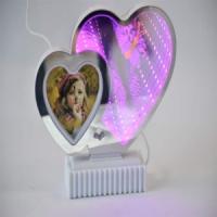 Butterfly Heart Shaped Lighted Frame Magic Mirror