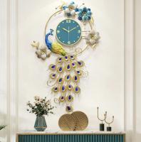 peacock wall clock