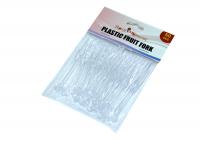 8CM 50PCS PACKING PLASTIC FRUIT FORK