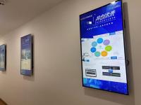 55 inch wall mounted advertising screens LCD digital signage