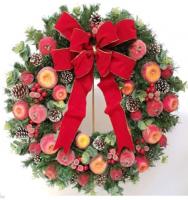 CHRISTMAS SUGARED FRUITS WREATH