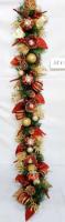 CHRISTMAS RED/GOLD ELEGANT GARLAND