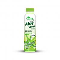 Manufacturing Aloe vera juice with pulp 500ml pet bottle