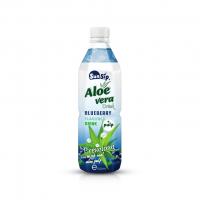 Natural Aloe vera juice with pulp Blueberry juice 16.9fl Free sample, OEM/SUNSIP